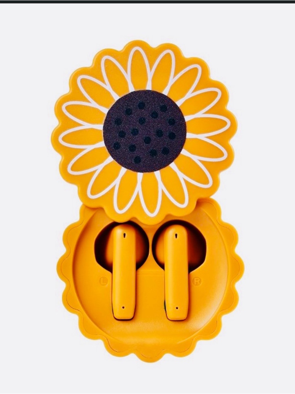 Vivitar Yellow Sunflower 🌻 True Wireless Earbuds with Charging Case. NIB